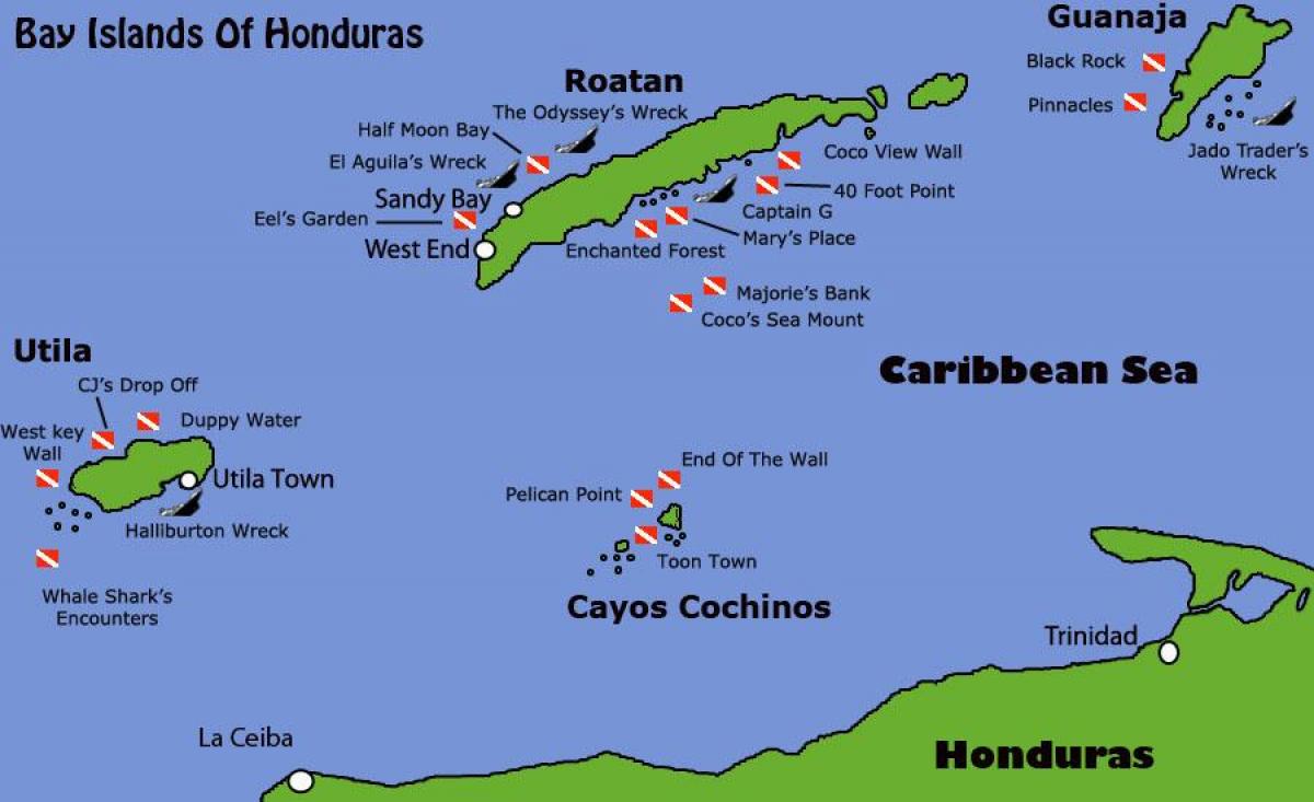 salas Hondurasa karte