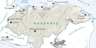 Karte la ceiba Hondurasa