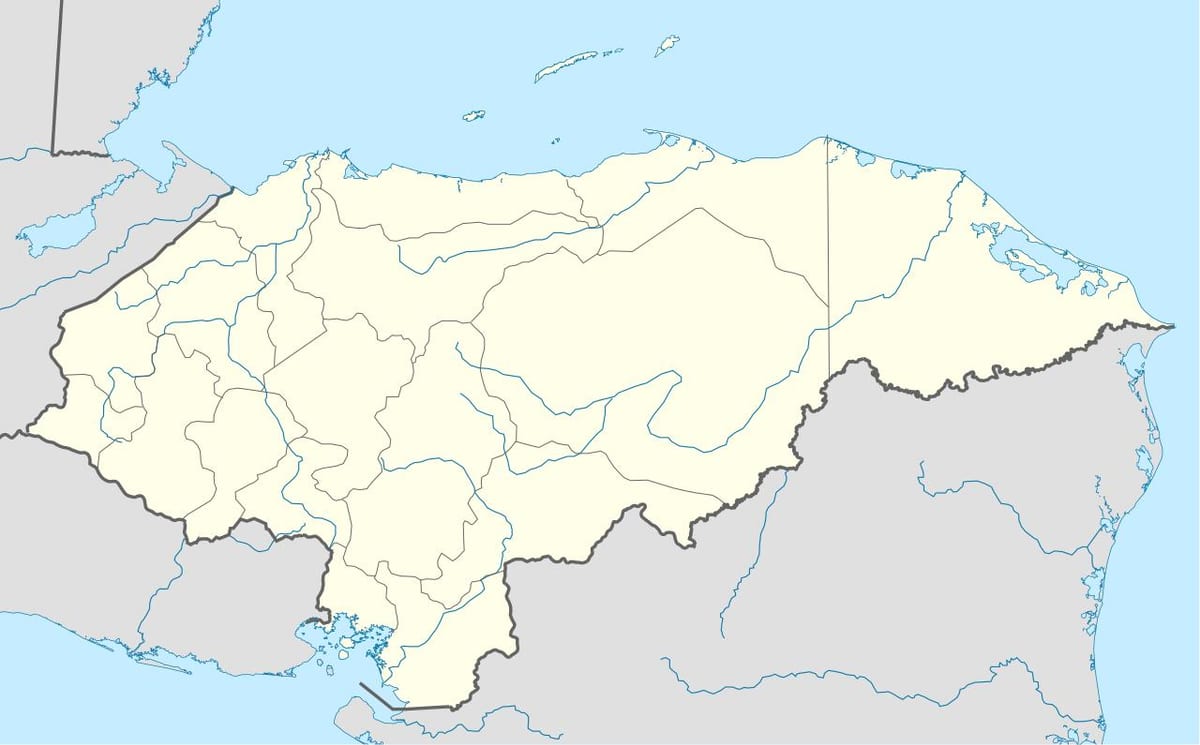 karte Hondurasa