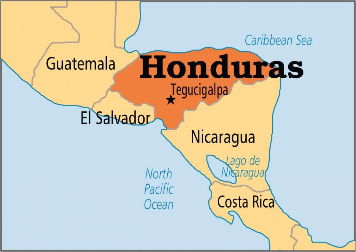 Hondurasa kapitāla karte