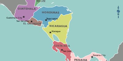 Karte Hondurasa karte centrālā amerika