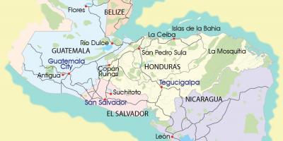 Karte mosquitia Hondurasa